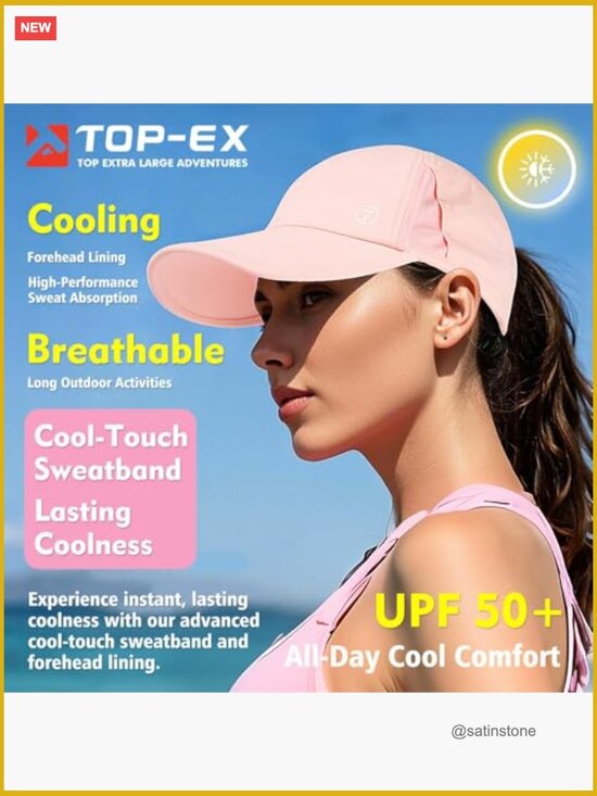 Cooling UV 50 High Ponytail Baseball Cap Breathable Lightweight for Running main image 5